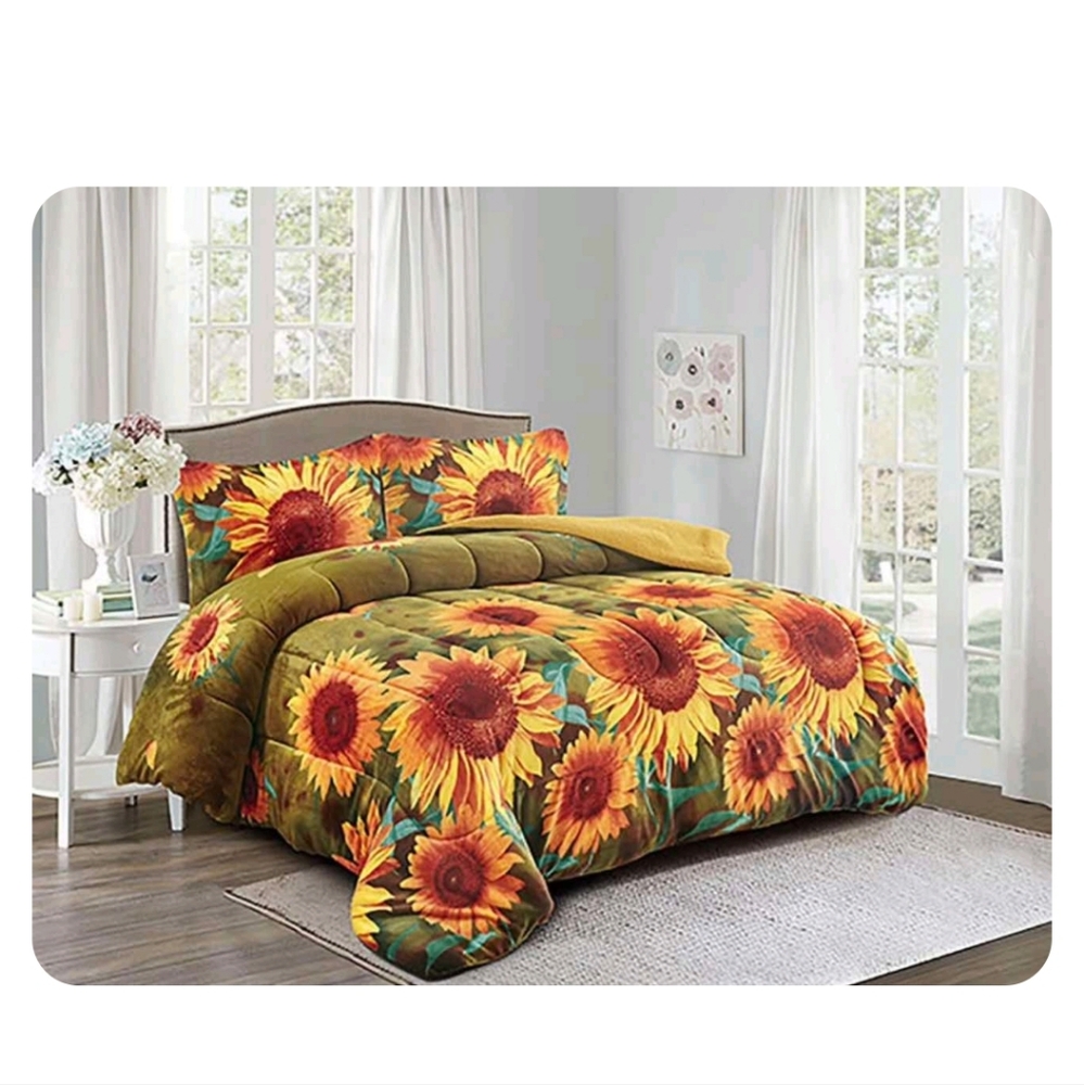 Sunflower Borrego 3 Piece Bedding Set